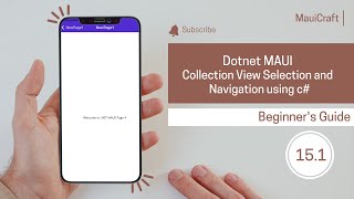 Dotnet MAUI Collection View Item Selection and Navigation in  C# Profile
