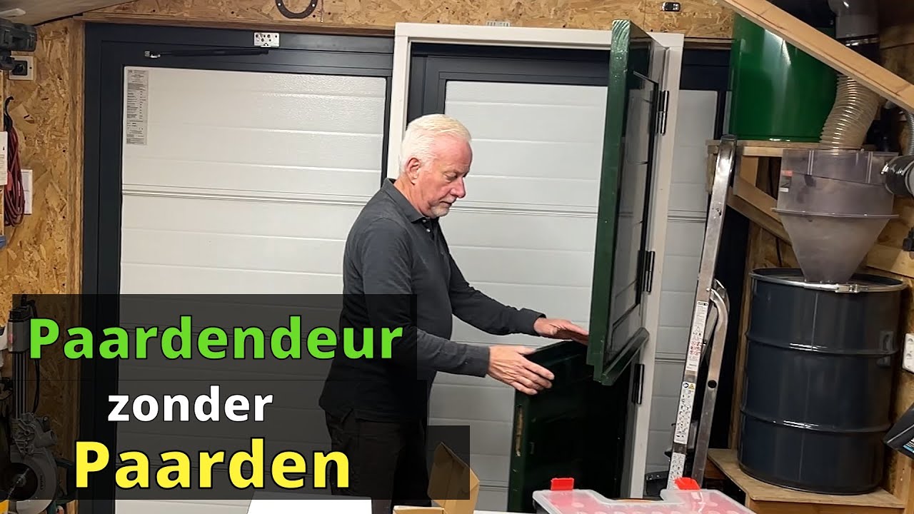 Ik had nog nooit een dubbele paardendeur gemaakt  Hier het 2e deel