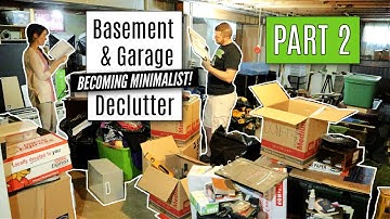 *NEW* Extreme Declutter & Organize 2021 | Messy to Minimalism Series | Basement & Garage [PART 2]