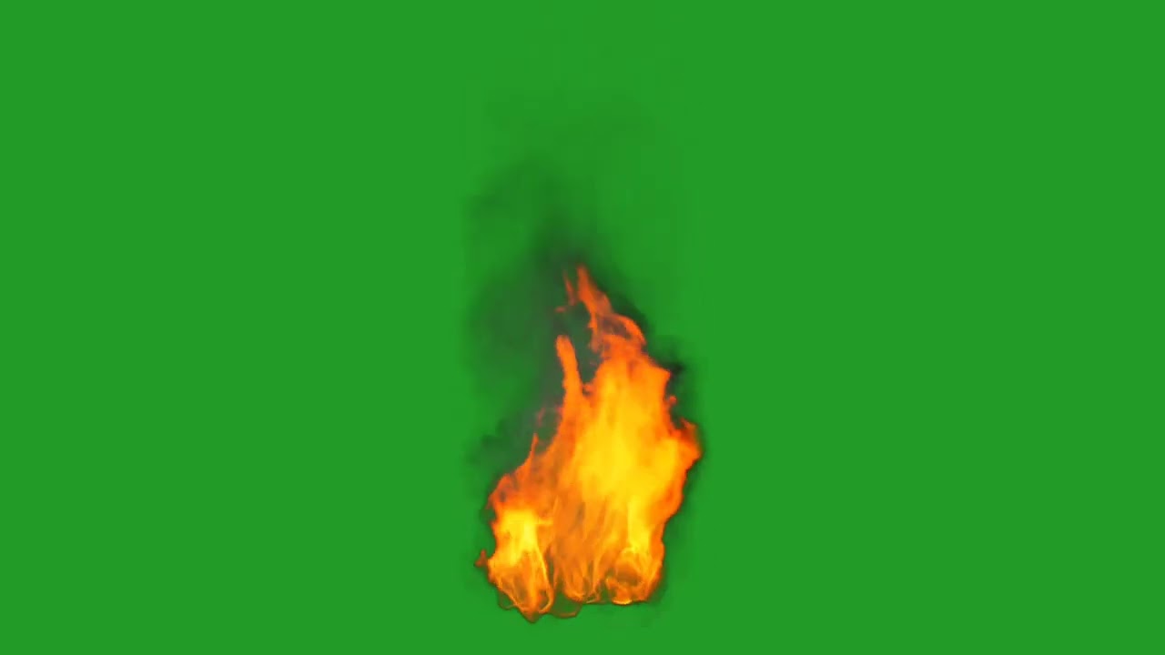 Fire effect green screen