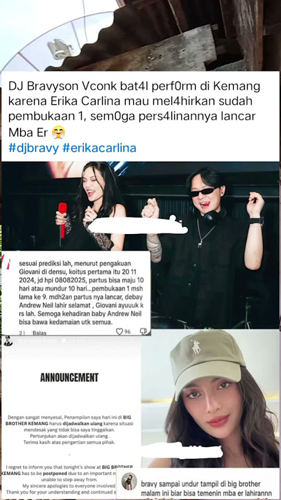 DJ Barvyson Vconk batal manggung di Kekemangan karena Erika Carlina mau melahirkan🥰 #fyp