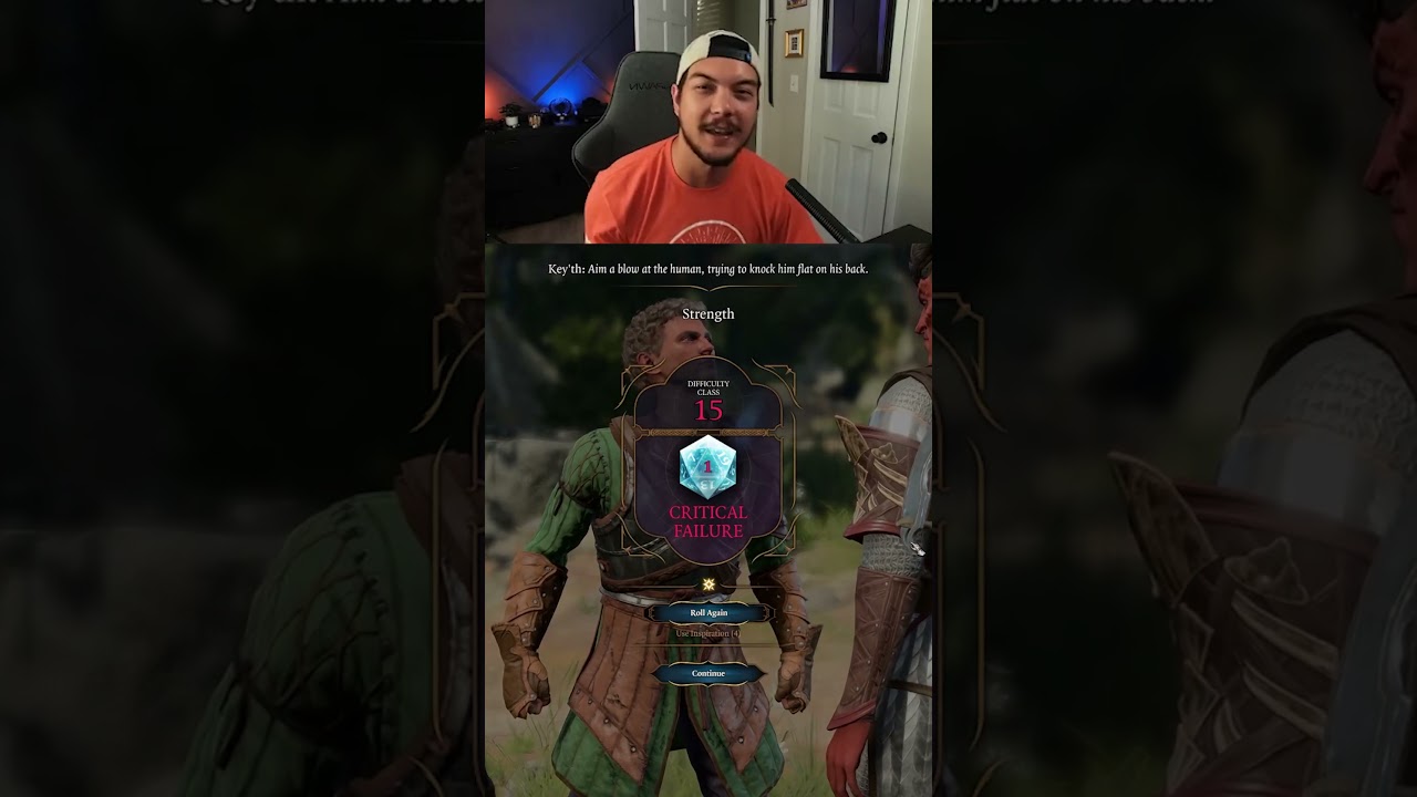 in the face of adversity, use your heroic inspiration #bg3 #baldursgate3 #larianstudios