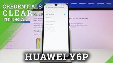 How to Clear Credentials in HUAWEI Y6P – Delete Licenses & Certificates