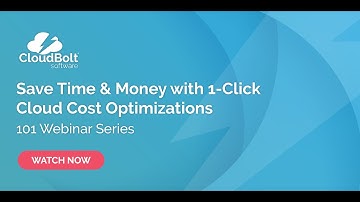 Optimizing cost using CloudBolt