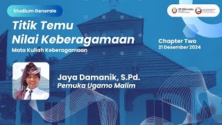 Titik Temu Nilai Keberagamaan - Ugamo Malim