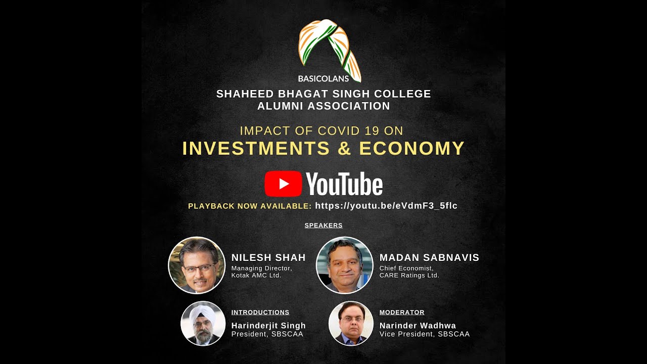 Webinar | Impact of Covid-19 on Investments & Economy | Nilesh Shah & Madan Sabnavis