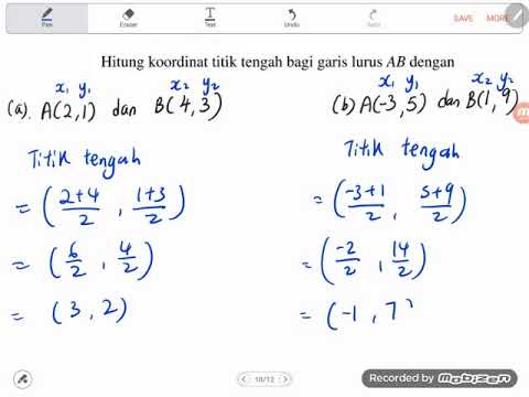 Bab 7 Matematik Tingkatan 2 Koordinat Youtube