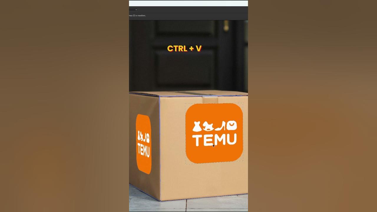 Create a Realistic Box Mockup in Photoshop Fast! #photoshop #shorts #dezinehacks