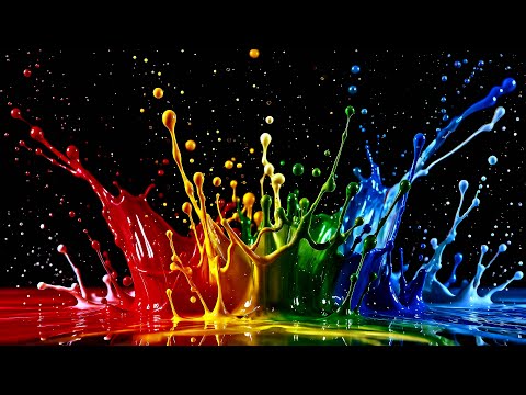 Liquid Lava Paint Simulation Background Satisfying 4K TV Screensaver