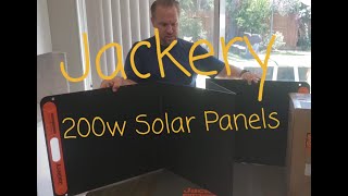 JACKERY 200w Solar Panels Unboxing