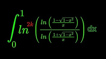 Monster Integral of ln^2k(ln(1-sqrt(1-x^2)/x)/ln(1+sqrt(1-x^2)/x)) dx from 0 to 1