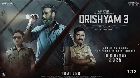 Drishyam 3- Teaser Trailer | Ajay Devgn | Tabu, Shriya Saran, Akshaye Khanna, Saurabh Shukla In 2025