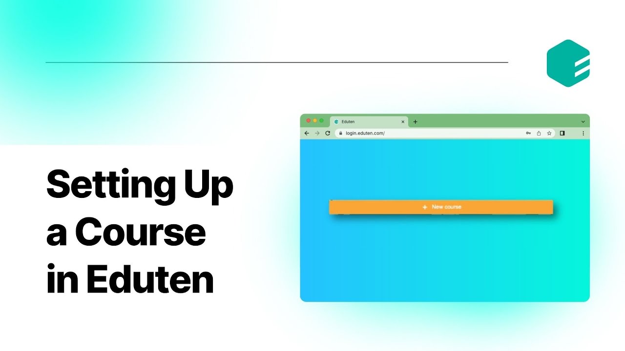 Setting Up a Course in Eduten - YouTube