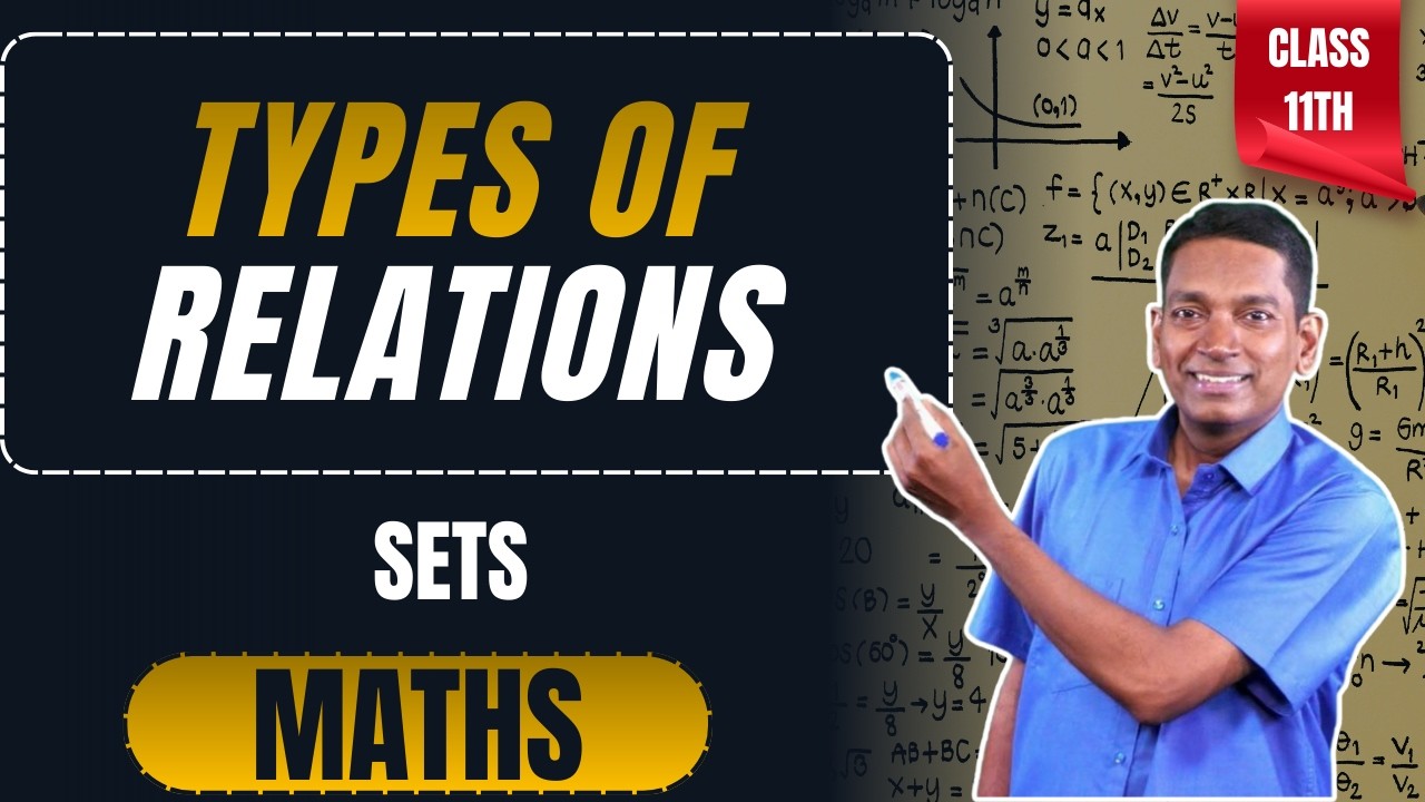 Types of Relations | Sets | Chapter 1 Class 11 Math | NCERT Easy ...