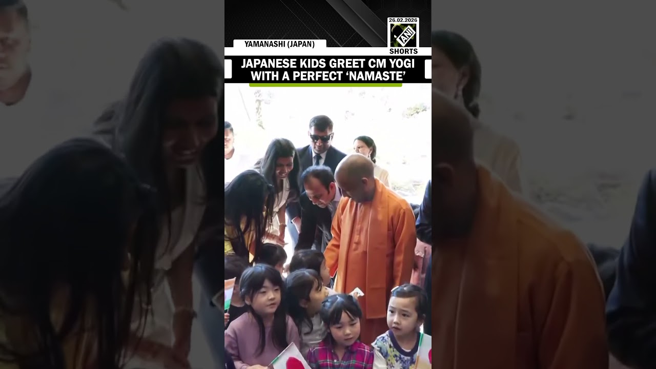ADORABLE GESTURE: CM Yogi receives heartwarming ‘Namaste’ from Japanese Children