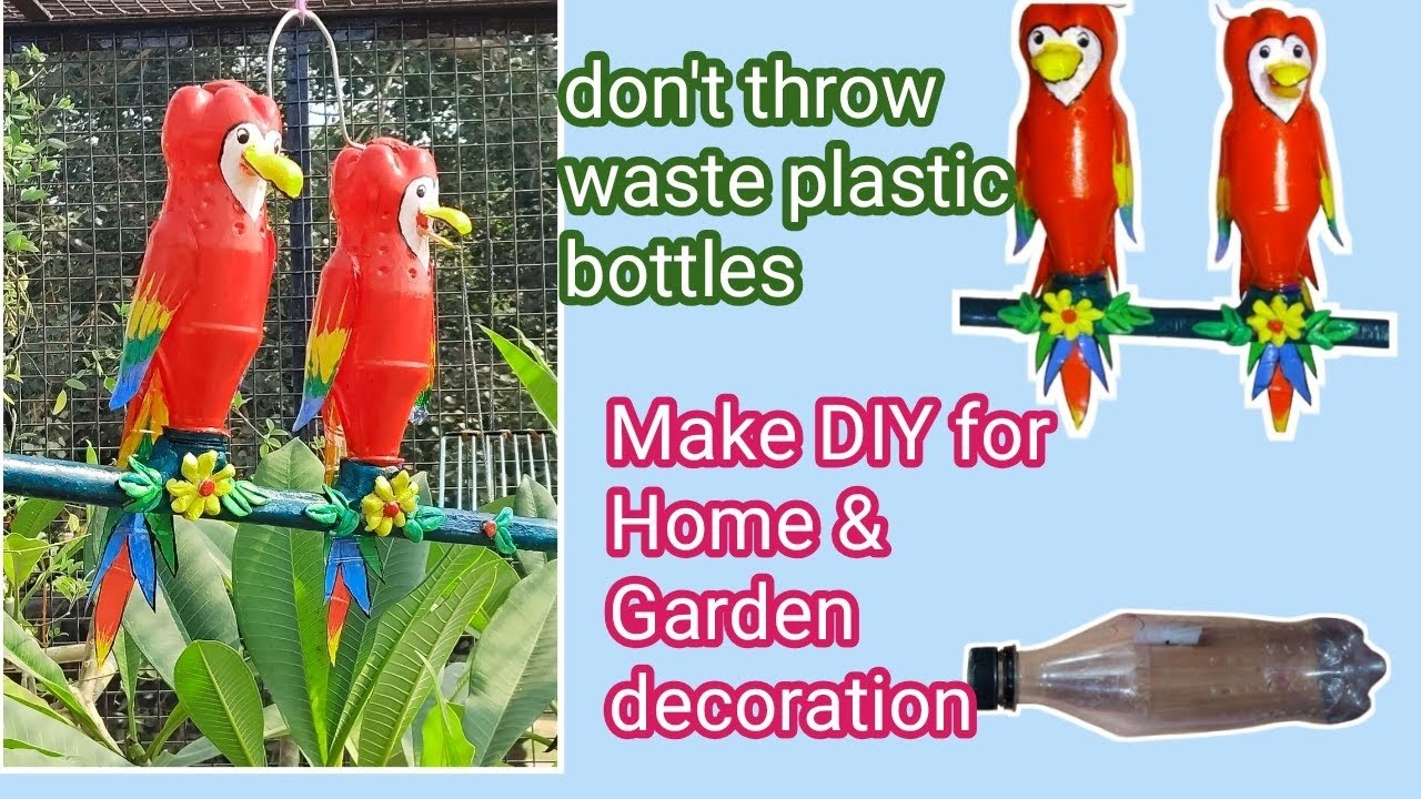 Home Decor DIY ideas with Waste Material// Garden Decor ideas //Plastic Bottle craft ideas 