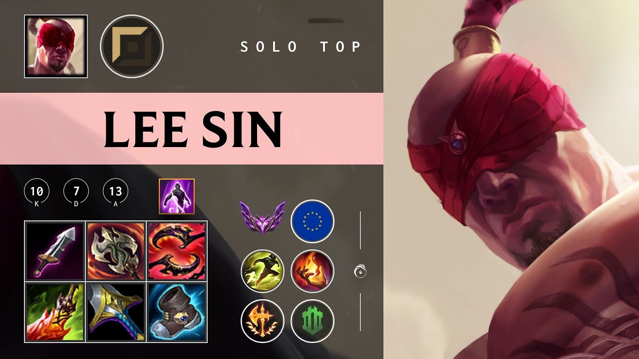 Lee Sin Top vs Irelia - EUW Master Patch 26.04