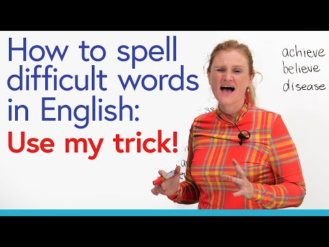 Video: How To Spell A Word