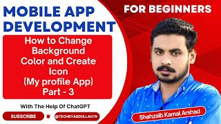 How to Change Background Color and Create Icon | Learn Flutter For Beginners | @TechByAbdullah79