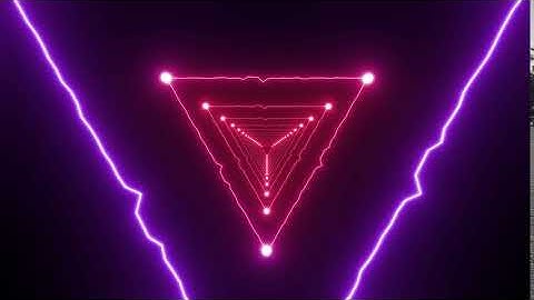 Triangular 4K Neon Wave Loops - Animation Videos | No Copyright | Visual Effects Video.