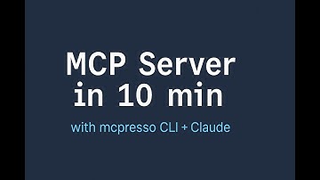 How to generate and deploy an MCP server in less than 10 minutes (mcpresso CLI + Claude demo)