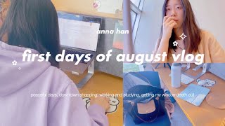 daily summer vlog ☁️ first days of august, getting my wisdom teeth removed, new vlogging style