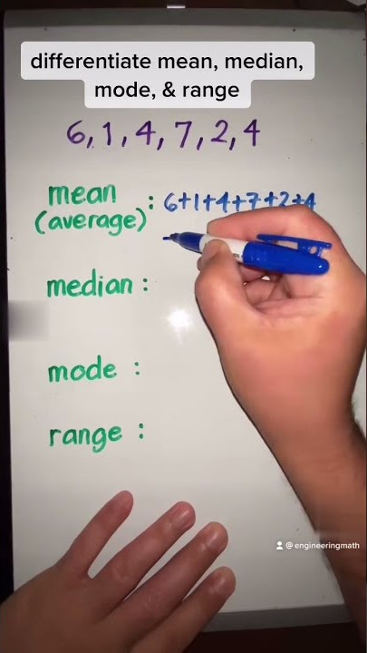 What's the difference between mean, median, mode and range? Descriptive statistics explained