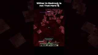bedrock wither is scary💀#shorts