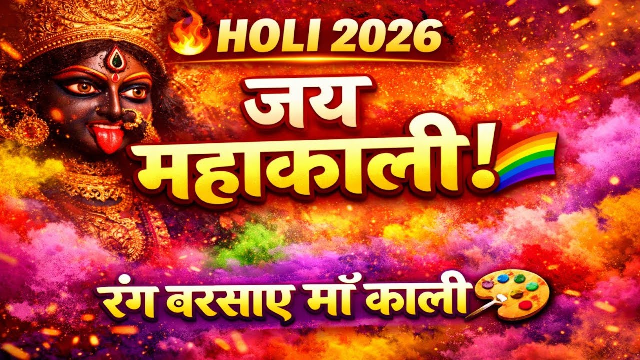 जय काली जय महाकाली 🌈 | रंग बरसाए आज माँ काली | Mahakali Holi Dhamaka Shakti Bhajan 2026