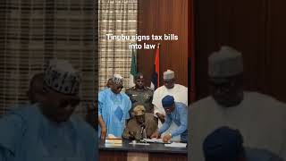 TINUBU SIGNS NEW TAX REFORM BILLS INTO LAW News