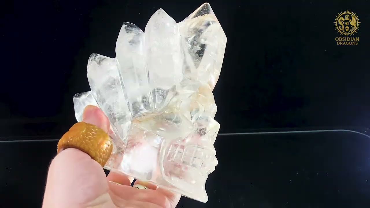 Crâne de Cristal en Cristal de Roche – Crête de Lumière