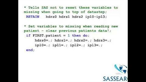 How to use SAS - Lesson 10 - Long to Wide