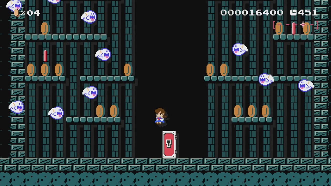 橘あゆみとぐるぐるテレサのお化け屋敷 by taka - Super Mario Maker