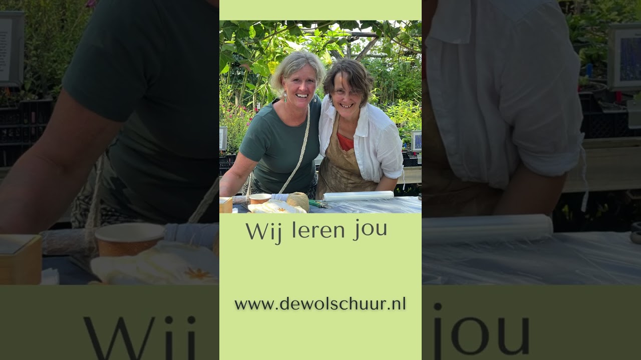 Workshop ecoprinten bij De Wolschuur Echteld