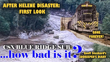 Railroad is GONE? CSX Blue Ridge Sub FIRST LOOK CRISIS Photos ex CRR Nolichuckey River Flood Trains