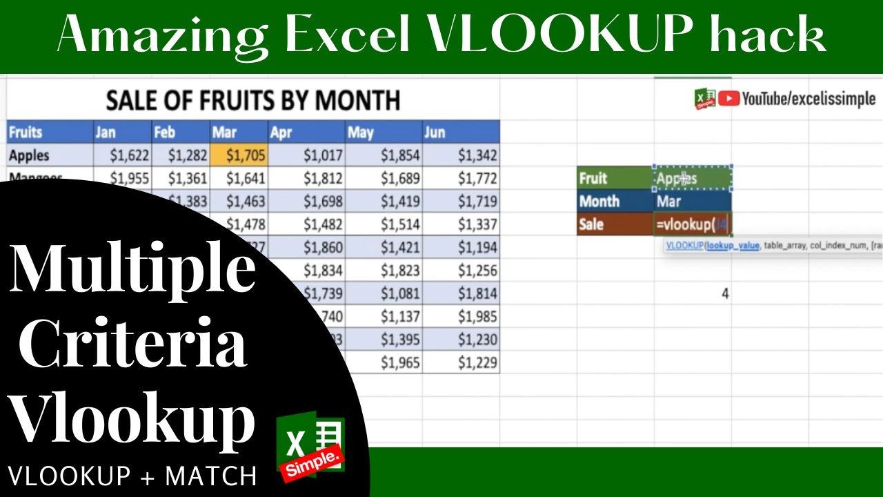 VLOOKUP with Multiple Criteria | How to use vlookup in excel | How to