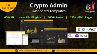 Crypto Tokenize Admin Dashboard Template Bootstrap 5 with Dark Theme