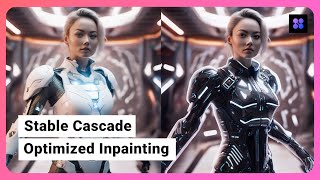 Optimized inpainting for Stable Cascade in ComfyUI AI