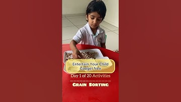 Grain Sorting Activity- Fine Motor Skill development activity