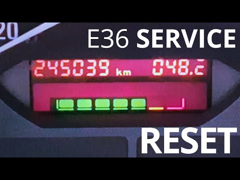 BMW E36 How to Reset Oil Service Lights - YouTube