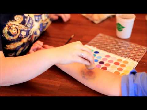 HOW TO: Make a realistic bruise using watercolors