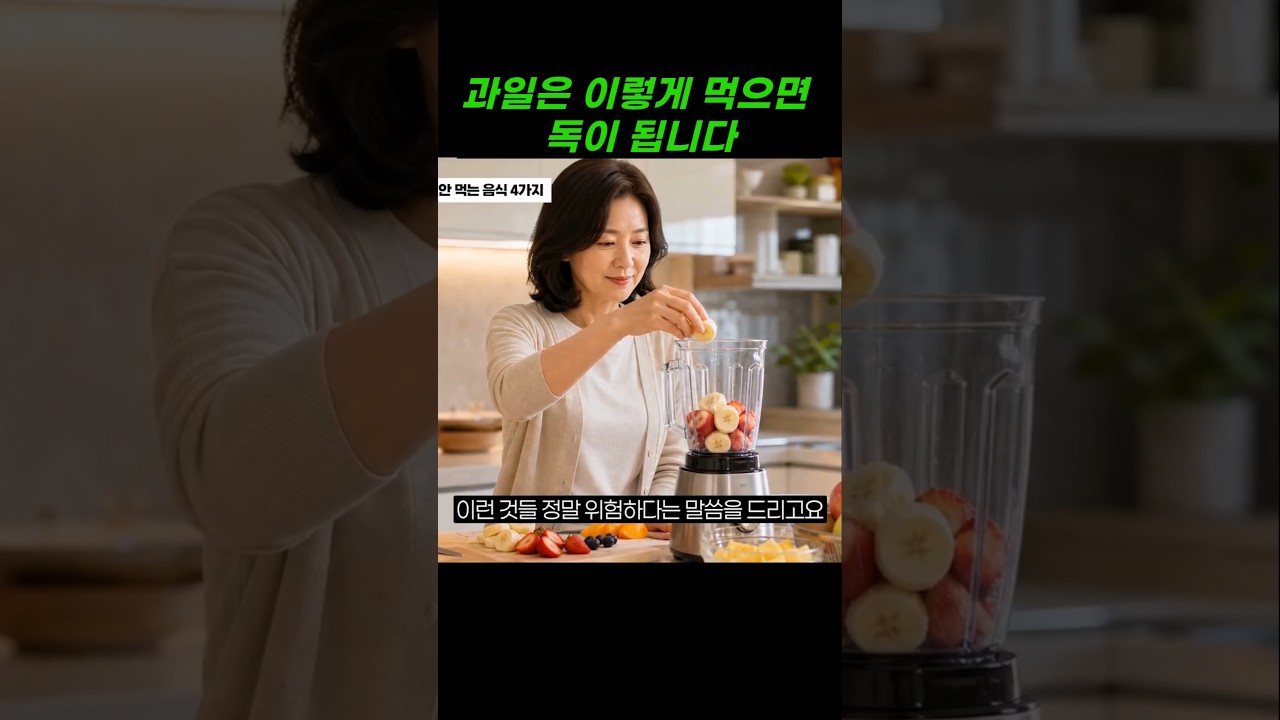 과일이 독이 되는 순간