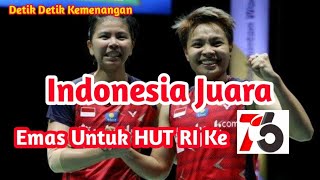 Final Bulutangkis ganda putri indonesia 2021 Full - olimpiade Tokyo Jepang 2020