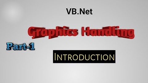Graphics Handling Vb.Net|Introduction