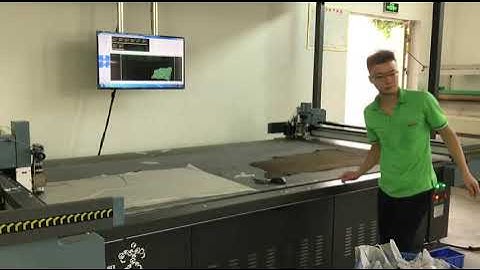 Leather Auto Nesting Table and CNC Oscillating Knife Leather Cutting Machine