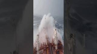 Chemical tanker ship from Japan to the USA caught in a storm. #ship #ocean #storm #viral #waves
