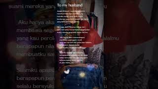 To My Husband