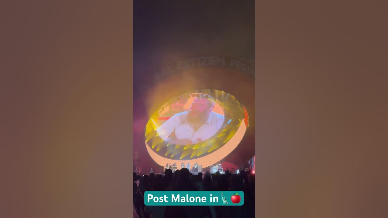 Post Malone in #nyc for #globalcitizen #festival #sunflower #live #music #shorts #concert #show