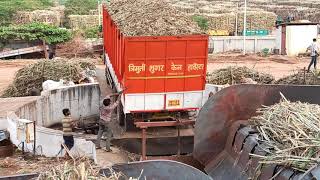 Suger cane unload of truck