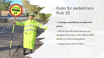 Theory Test made easy: the audio-visual Highway Code. Rules 1 to 35 (Pedestrians)